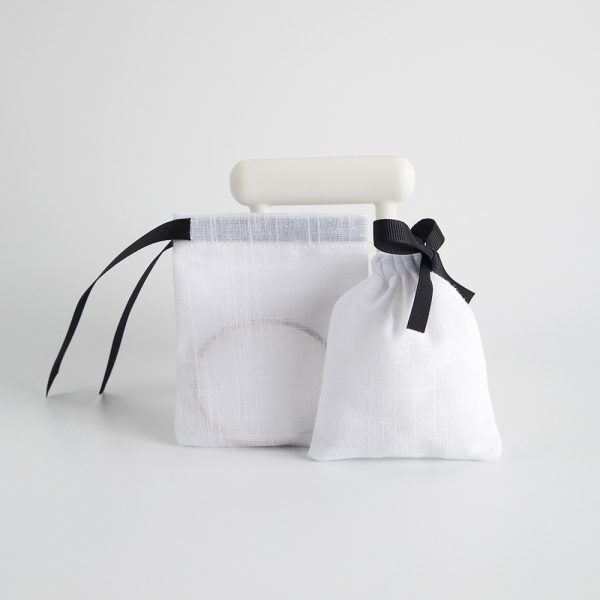Custom Logo Mini Recyclable Linen Muslin Thick Necklace Earring Rings Packing Canvas Jewelry Pouch Cotton Drawstring Bag - 图片 2
