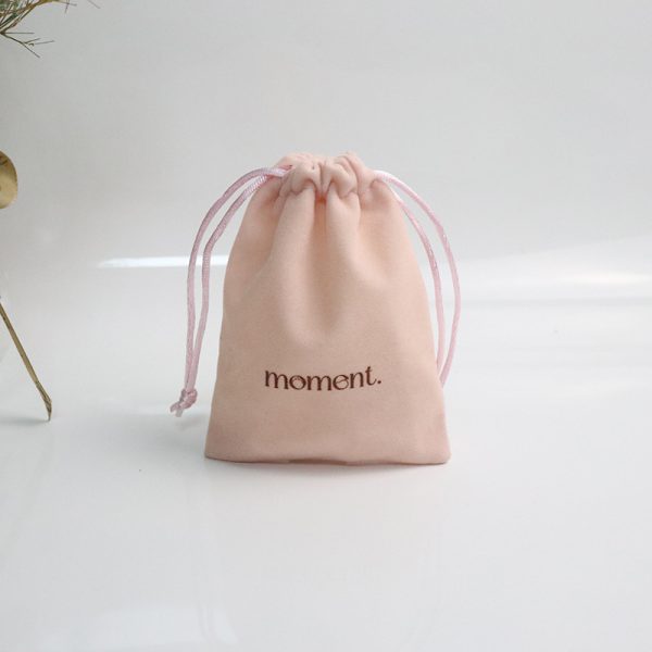 High Quality Luxury Super Soft Velvet Pouch Jewelry Customized Drawstring Dust Gift Cosmetic Packaging Bag - 图片 4