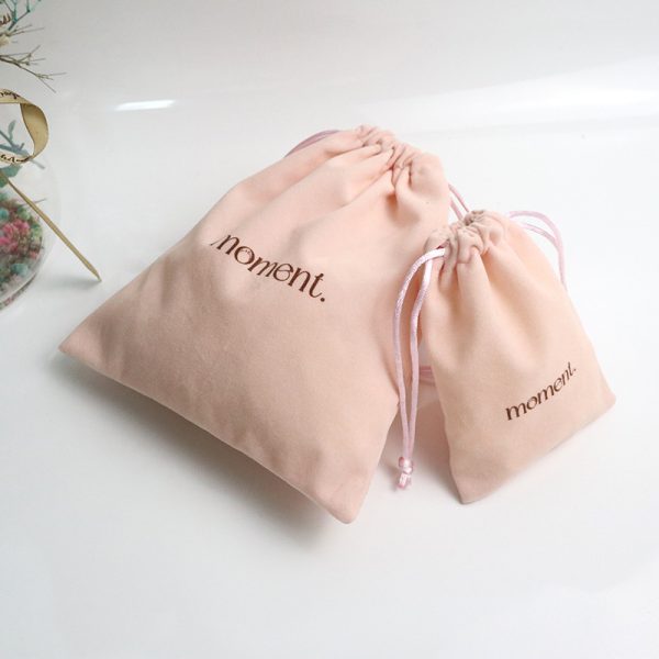 High Quality Luxury Super Soft Velvet Pouch Jewelry Customized Drawstring Dust Gift Cosmetic Packaging Bag - 图片 5