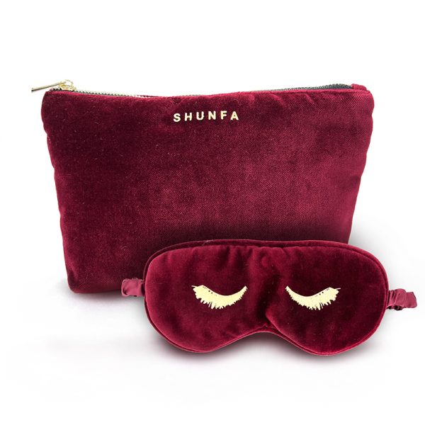 Custom Women Red Velvet Cosmetic Bag With Zipper Soft Velvet Portable Storage Plain Velvet Cosmetic Bag - 图片 7