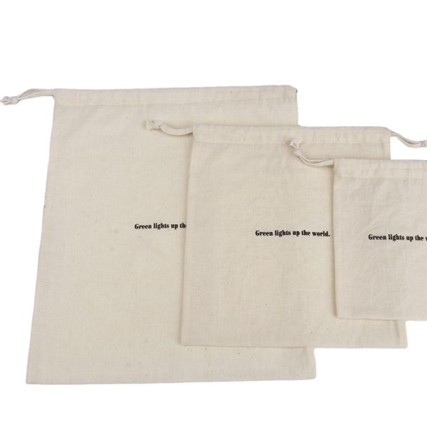 Custom Logo Mini Recyclable Linen Muslin Thick Necklace Earring Rings Packing Canvas Jewelry Pouch Cotton Drawstring Bag - 图片 6
