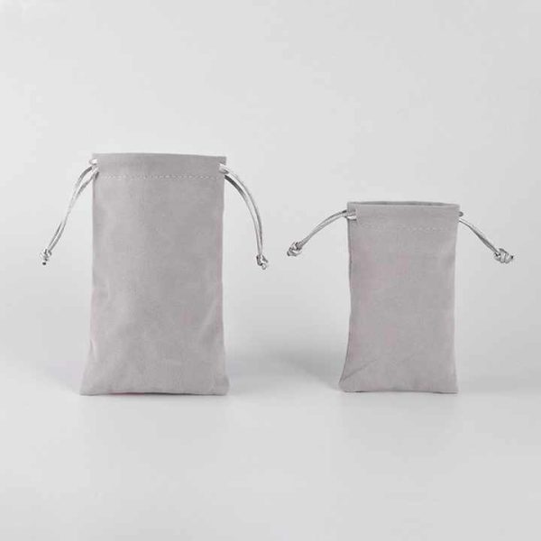 Wholesale Custom Logo Velvet Pouch Bag for Jewelry Packaging Pouch Velvet Gift Bag Velvet Drawstring Bag - 图片 3