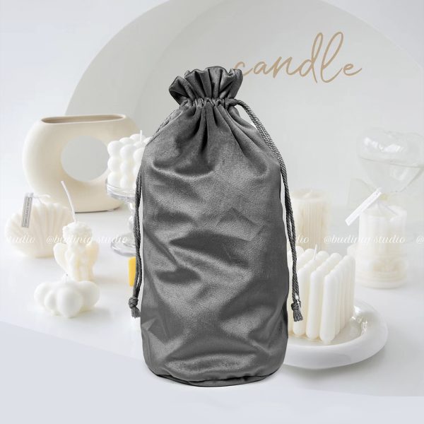Elegant Velvet Jewelry Pouch With Drawstring Closure Soft Mini Gift Bags for Rings Earrings Cosmetics Storage - 图片 2