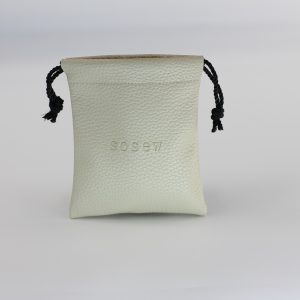 High end gray leather product packaging bags from Chinese factories, customizable packaging bags with hot stamping logo