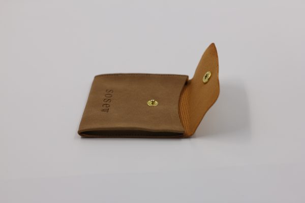 Brown velvet product packaging bag, customizable with hot stamping logo packaging bag - 图片 3